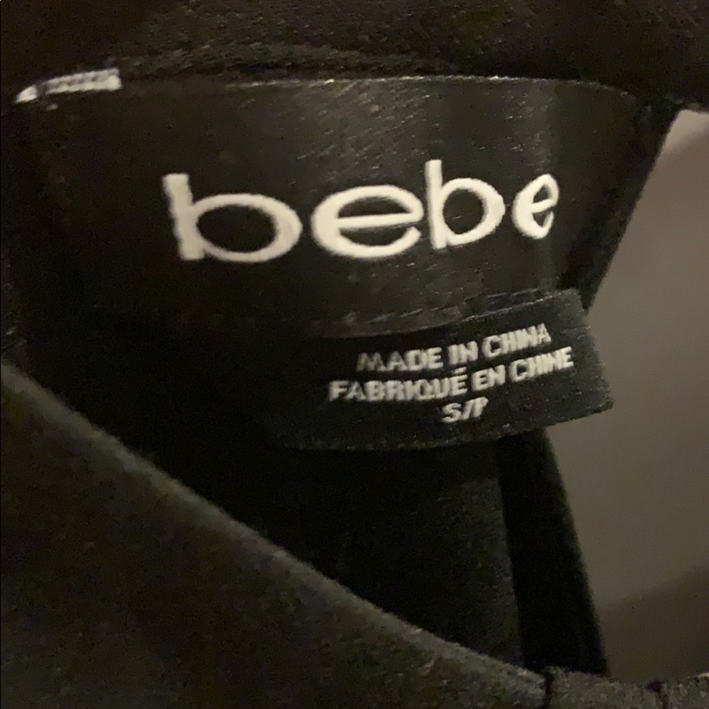 Bebe NWT Crew Neck Banded Halter Top Sea Tide - Picture 6 of 12